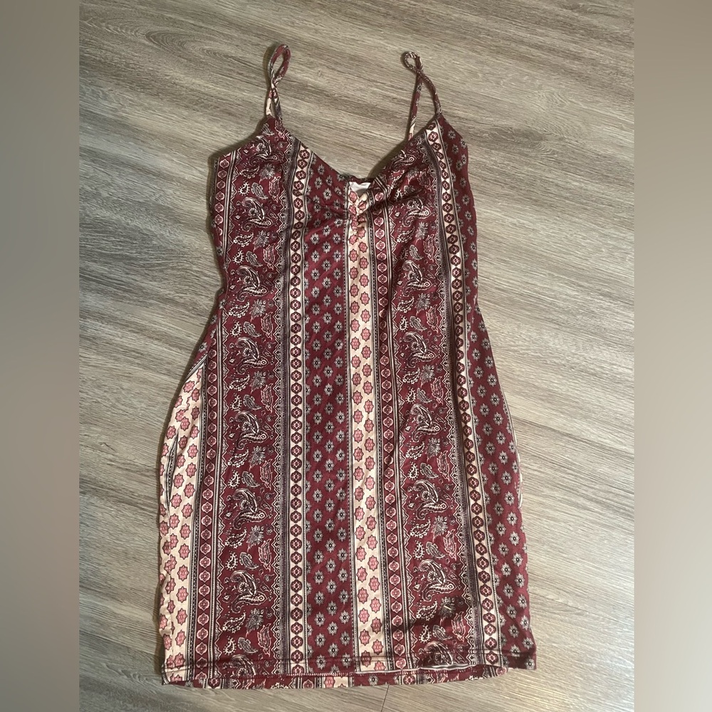 Windsor Red and Cream Patterned Dress